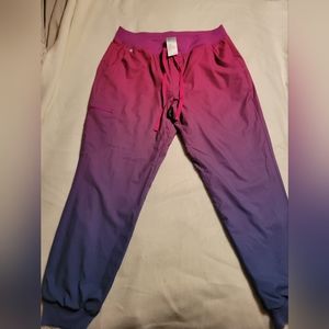 FIGS Sunset Ombre FreeX Zamora Lined Joggers (L)